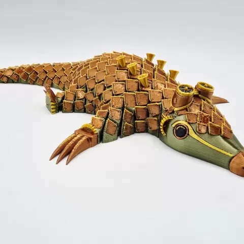 Flexi Steampunk Pangolin by Fillifuu