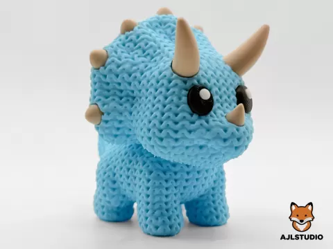 Knitted Triceratops - Knitted Collection