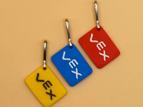 VEX IQ Level Up Bean Bag Zipper Pull