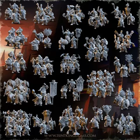 Dwarven Kingdoms Units Batch by The Beholder Miniatures