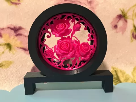 Rose Table Decor Round