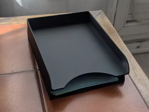 Classeur papier format A5 empilable