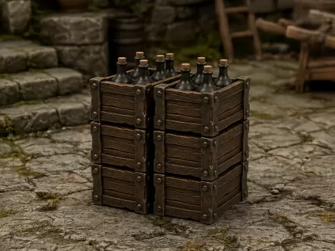 Mead Bottles Decor for DnD
