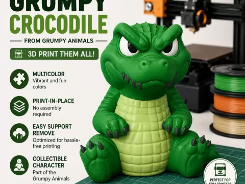 Grumpy Crocodile – Grumpy Animals Collection