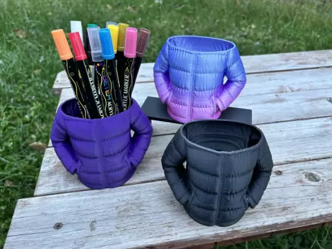 Puffer Jacket Pen Cup