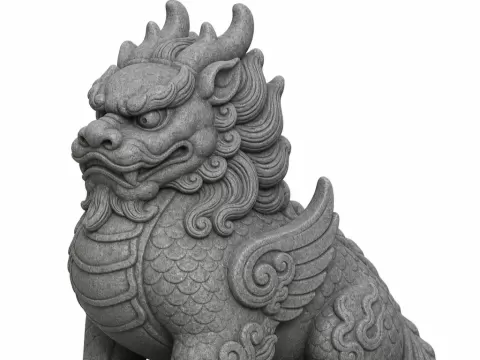 Qilin statue