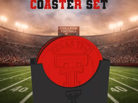 Texas Tech Raiders Coaster Set (NCAA/Big 12)