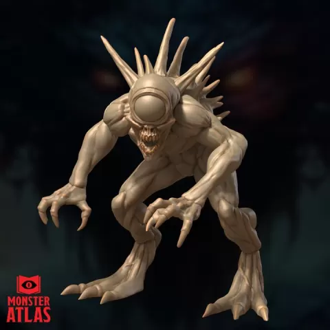 Nothic — Aberrant Watcher | DnD 5e STL Miniature | 32mm Resin by Monster Atlas Fantasy Miniatures