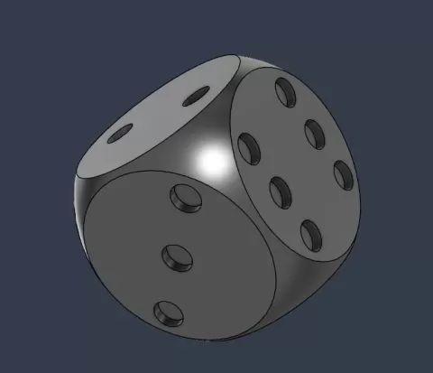 Rounded D6 Dice
