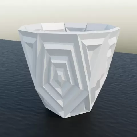 planter pentagons lowpoly