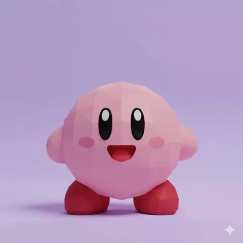 Kirby Low Poly