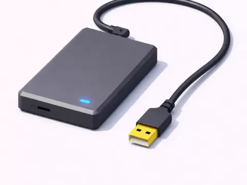 Low Poly External Hard Driveby RoyRogerr