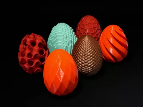 3D-Printed Easter Eggsby STLFLIX