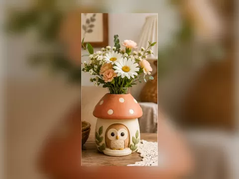 Wazon Ivory Vortex Interior Vase
