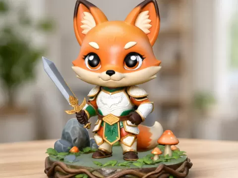 Cute Fox Warriorby Radiance Designs