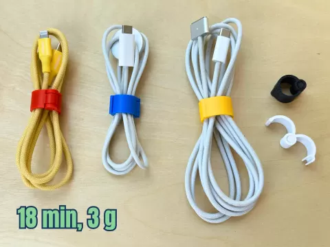 Cable Organizer / Snap Cable Clip - Print in place