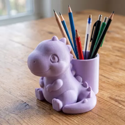 Chibi Pencil Holder 🦖