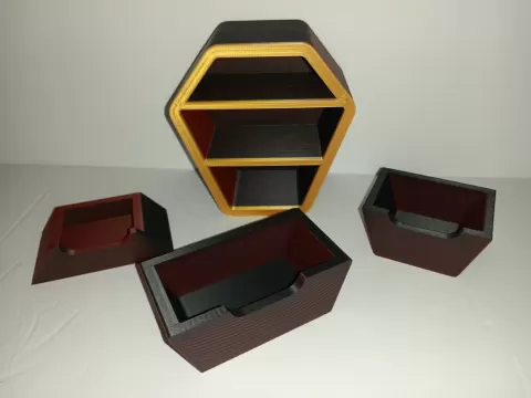 Chibi Coffin Doll House Dresser - Jewelry Boxby Mumblehorse