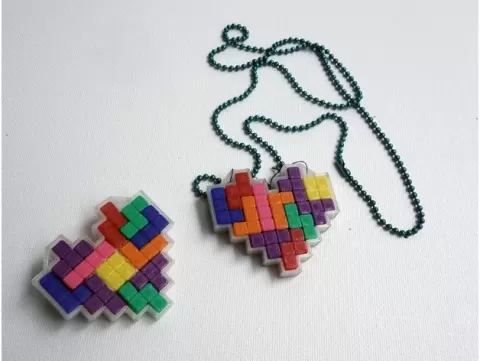 Heart Shaped Tetris Tray