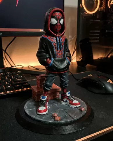 Miles Morales Spider-Man 3D Print - Streetwear Edition Figure - Spider-Verse STL