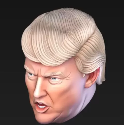Trump headby PrintVerseREAL