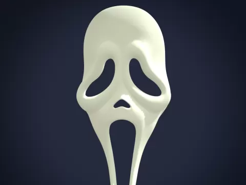 Ghostface Mask 3D Printable Modelby Cloud7