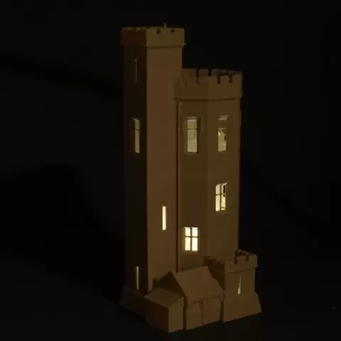 Historic 1839 Bicton "China Tower" Belvedere | LED-Ready Architectural Folly | HO/O Scale Diorama
