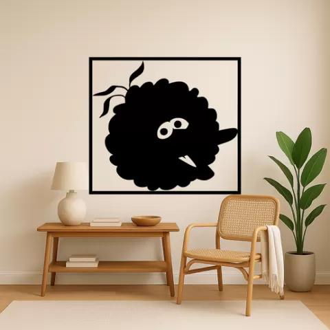 Big Bird Big Bird Sesame Street Neighborhood Wall Art Framed