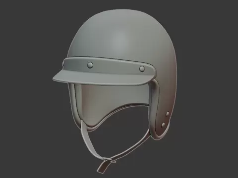 Retro Rider Helmet 3D Printable Modelby Cloud7