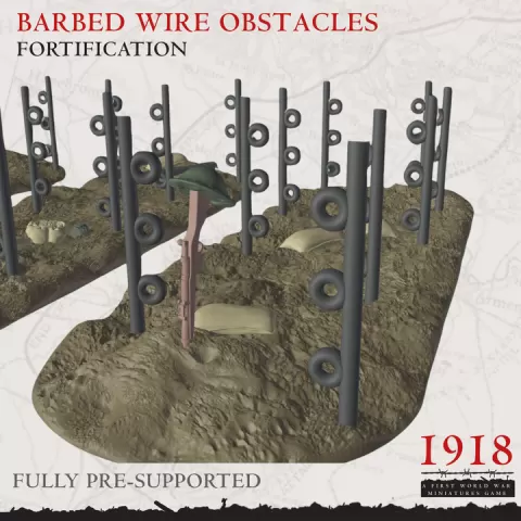Barbed Wire Obstacles by WarFulcrum Games