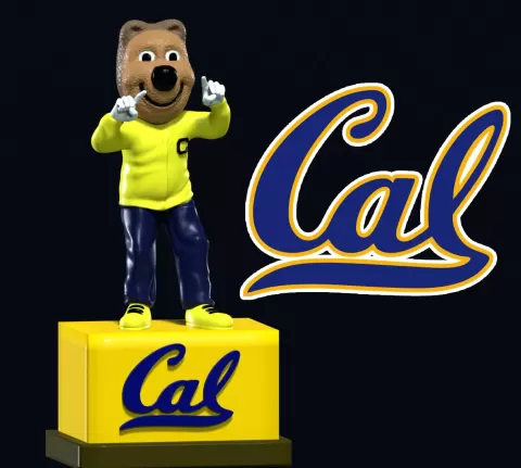 NCAA - Oski - University of California - Berkeley - 3d Printby KHUONGTAINANG