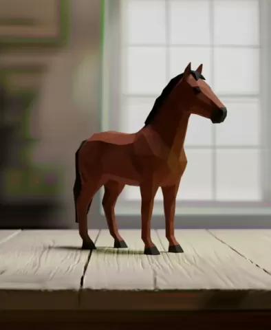 horse lowpoly