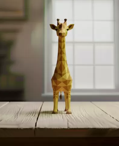 giraff lowpoly