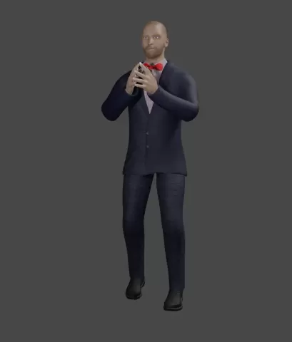 Executive man giving explanation