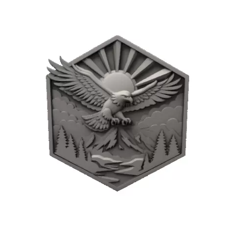 Eagle wall ornament