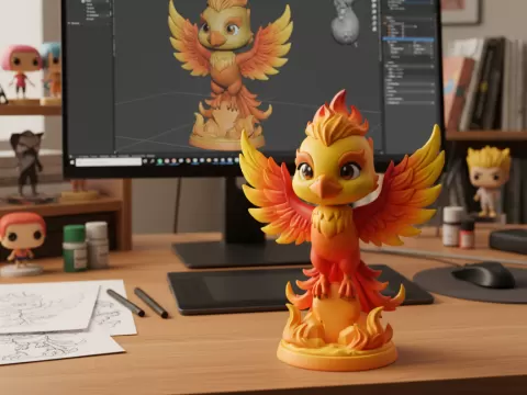 Phoenix Bird (Mythical Creature)by GoldenDawn