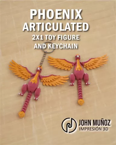 Phoenix Rebirth - Articulated version & Keychain
