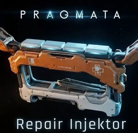 Heal Injektor -Pragmata - Healgun - Heilgegenstände mit Reparaturkartuschen for Cosplay