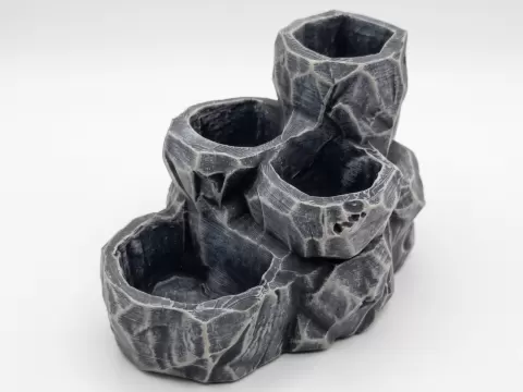 Natural Stone 4-way Planter - Terrarium & Aquarium