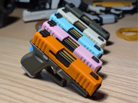 Glock Fidget Keychain – Slide-Action Toy