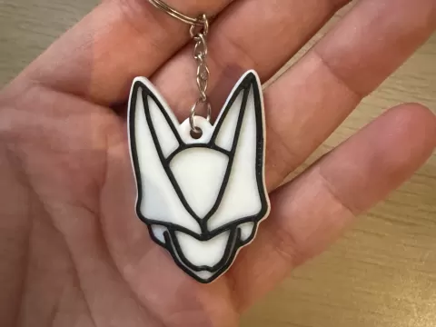 Dragonball Cell head keychain