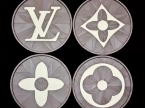 Designer Drink coasters/ LVby Steady Stylee create