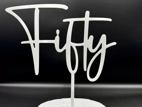 Cake Topper "Fifty"