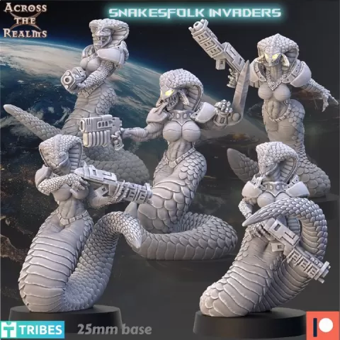 Snakesfolk Invaders by Across the Realms