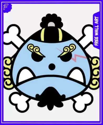 Jinbe Skull - FREE wall art