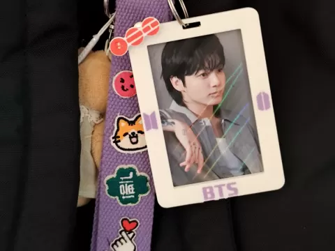 Photocard Holder BTS with Charm