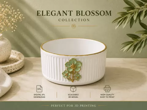 Decorative Catchall Bowl STL, Bathroom and Countertop Organiby sezeryuruk02