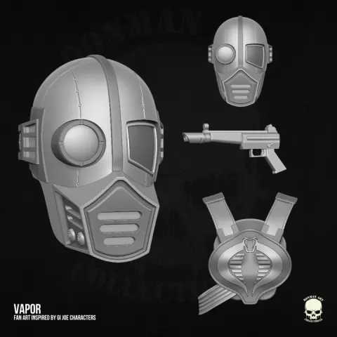 Vapor Kit GI Joe Fan Art STL for action figures by Esteban Cifuentes