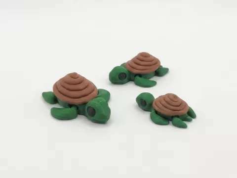 Cute Flexi Turdle + keychain