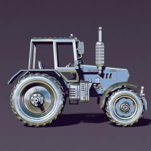 tractor "Belarus" by Viktoriya Kabanova
